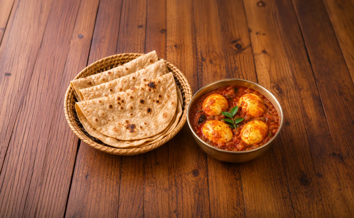 Chappathi + Egg Gravy