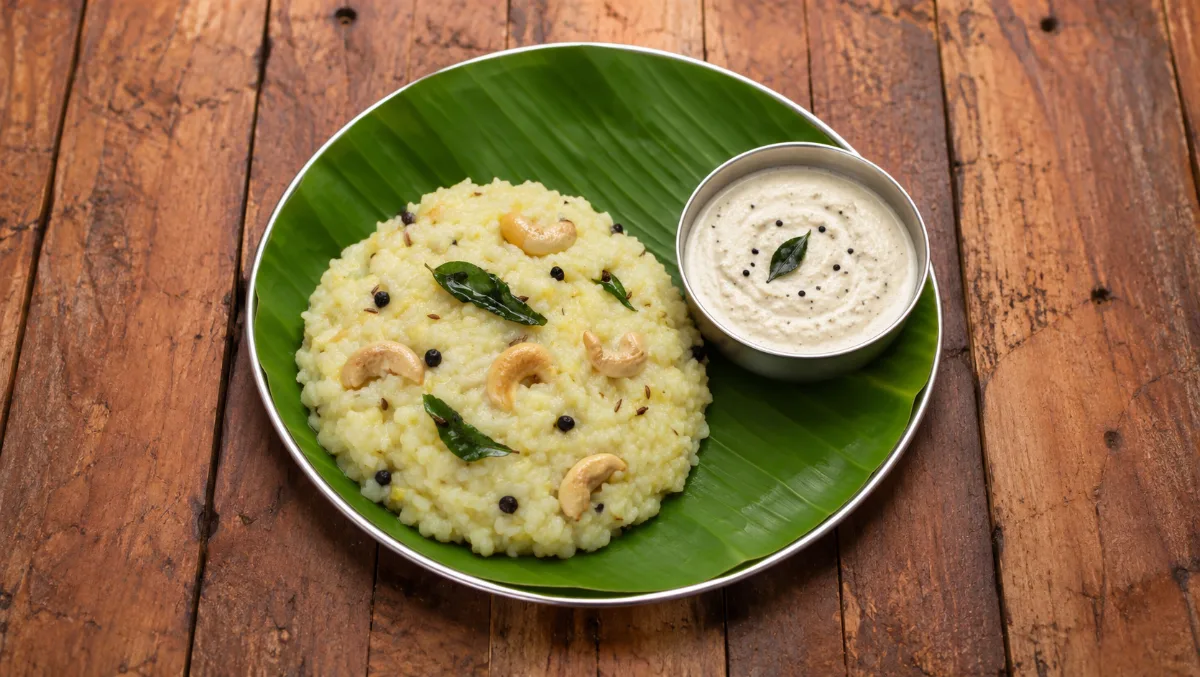 Ven Pongal + Chutney