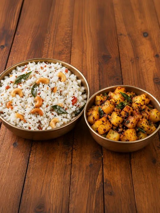 Coconut Rice + Poriyal