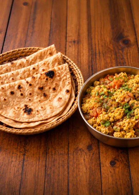 Egg Bhurji + Chappathi