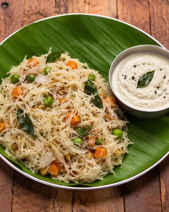 Semiya Upma + Chutney