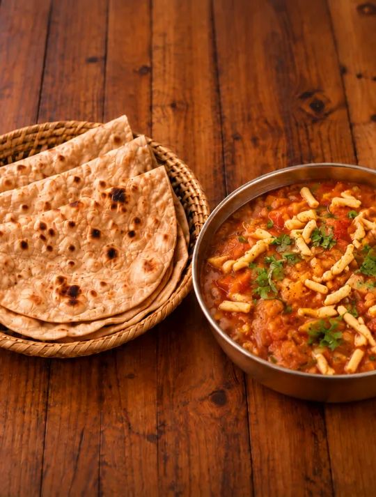 Sev Tameta + Chappathi